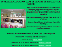 Tablet Screenshot of bureaux-chalon.com